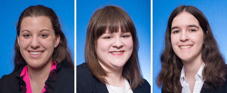 2016 Honors Scholars - Alison Dial, Taylor Morris &amp; Taylor Yates