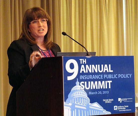 Monica Lindeen at 2013 9th Annual NFI Insurance Summit