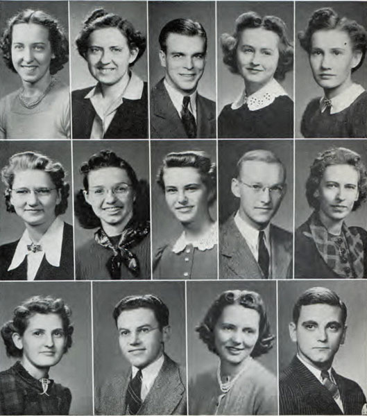 Pi Omega Pi, Chi Chapter, 1940