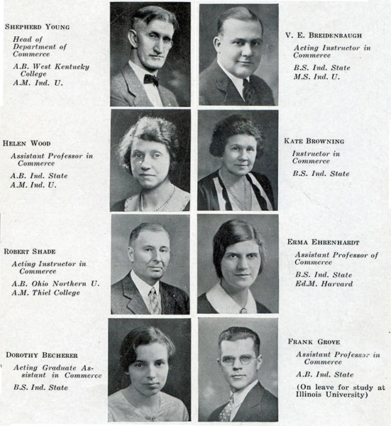 Commerce Faculty 1932