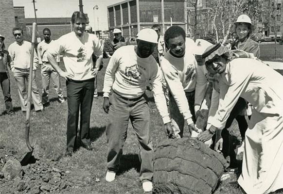 Donaghy Day tree planting, 1988