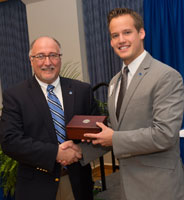 Brandon Nettrouer receives Landini Award