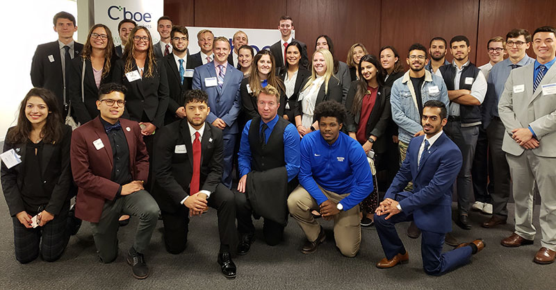 Indiana State students at CBOE during SMIFC2018