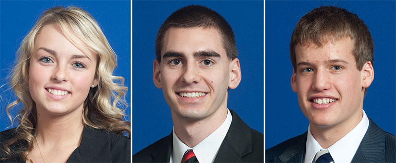 Gongware Class of 2016 - Kassie Grooms, Patrick Landwehr and Brandon Nettrouer