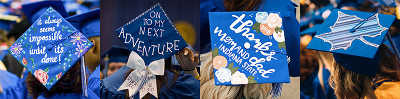 Decorated mortarboards