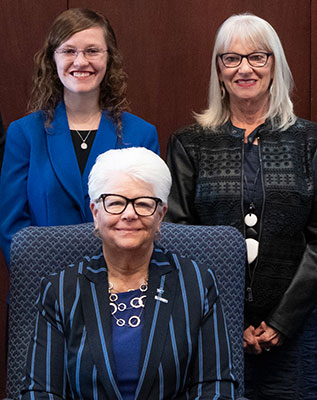 Kimberly Collins, Kimberly Oliphant-Smith and Deborah Curtis