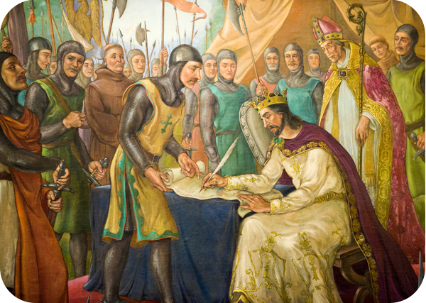 Signing of the Magna Carta mural